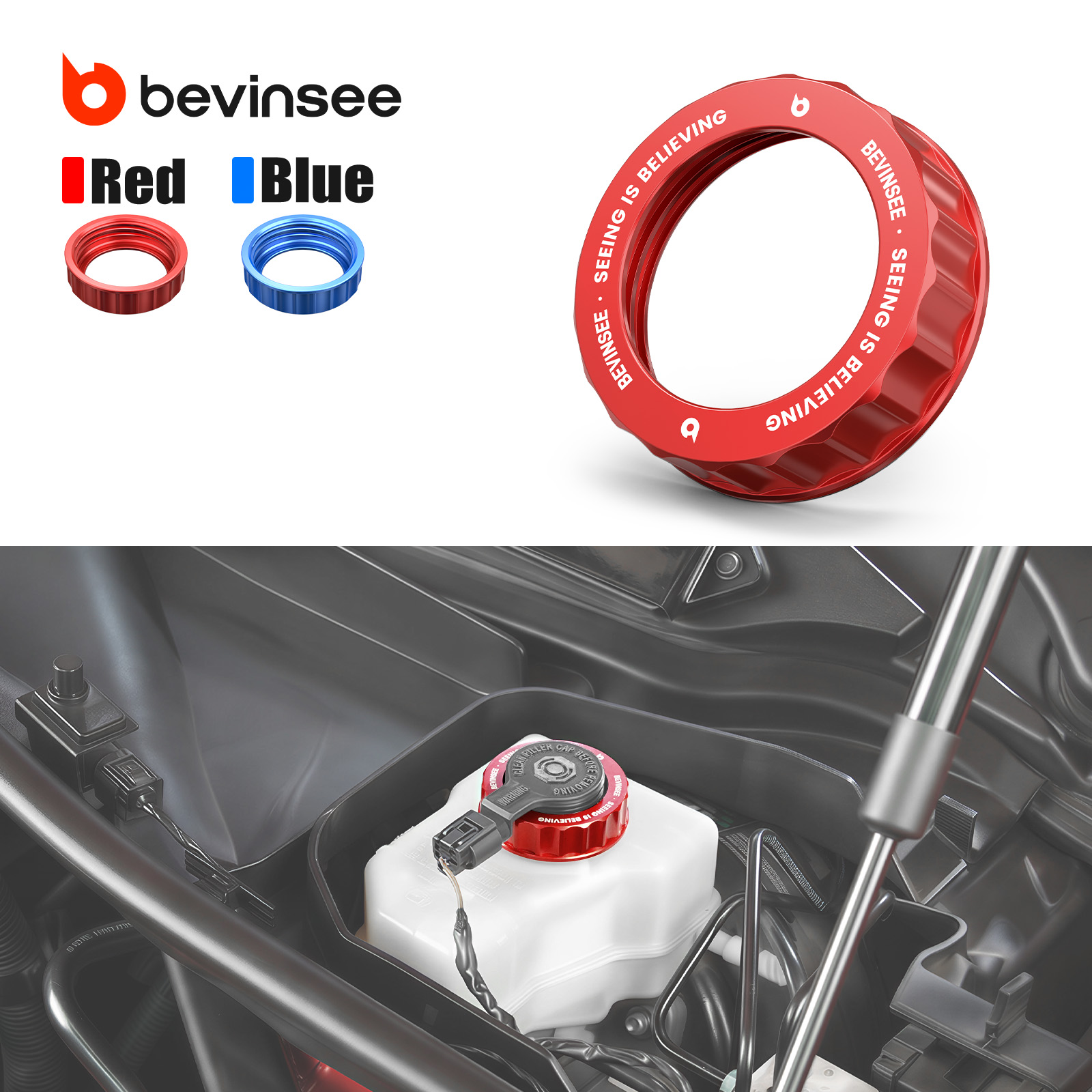 BEVINSEE Aluminiowy korek zbio – Brake Fluid recenzja i cena