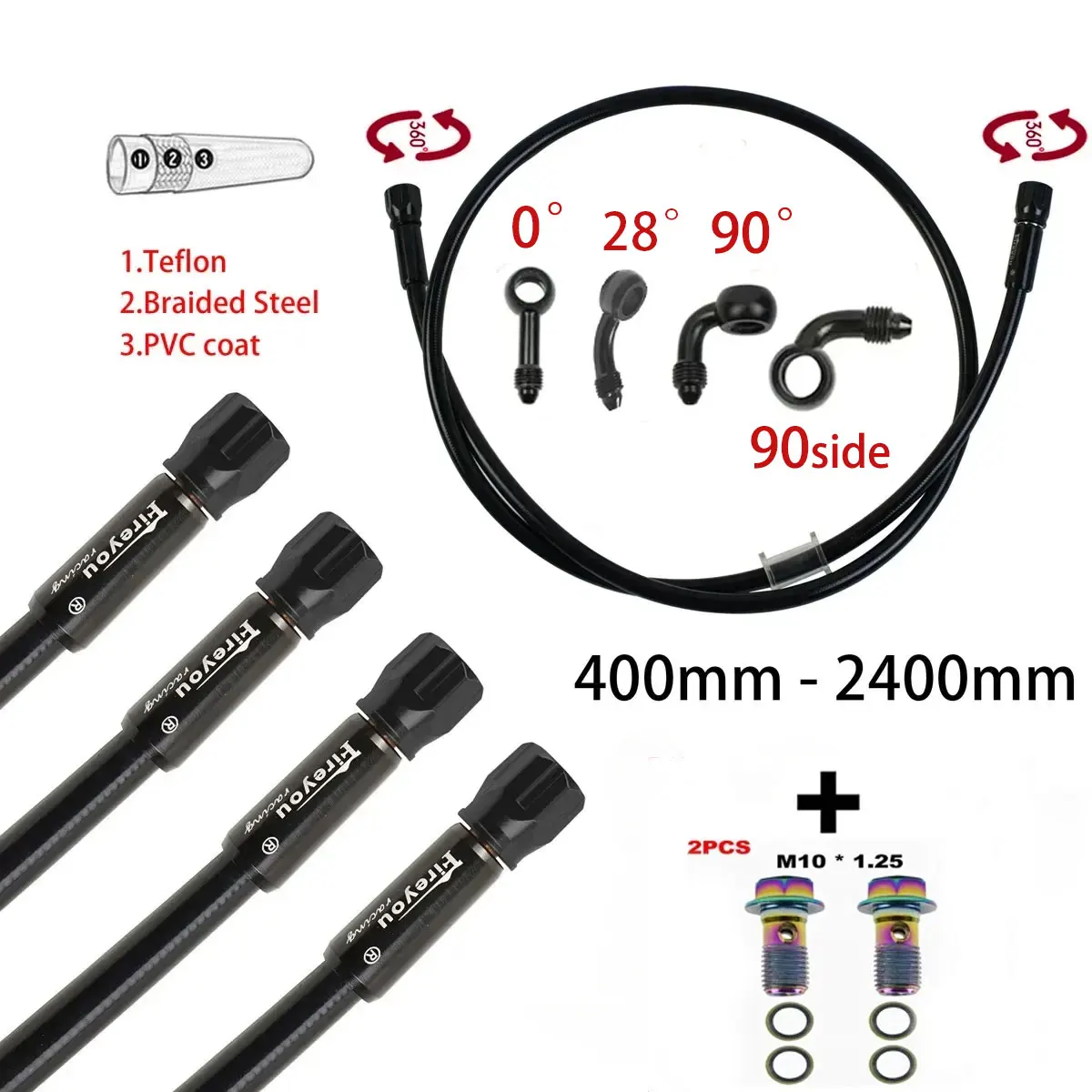 AN3 Pleciony wąż hamulcowy Mot – Brake Line Motorcycle recenzja i cena